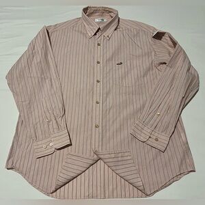 🔥RARE / CROCODILE BUTTON DOWN SLIM FIT MEN'S LONG SLEEVE DRESS SHIRT SIZE 2L